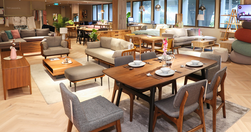 Castlery's 11,000 sq-ft showroom in Jit Poh Building