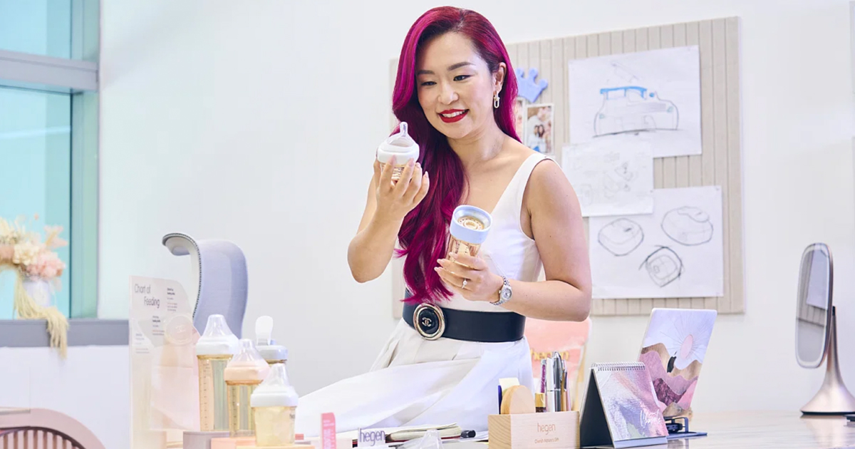 Hegen’s founder and CEO Yvon Bock has steered the company past initial setbacks into creating innovative baby feeding bottles and growing its revenue. PHOTO: SPH MEDIA