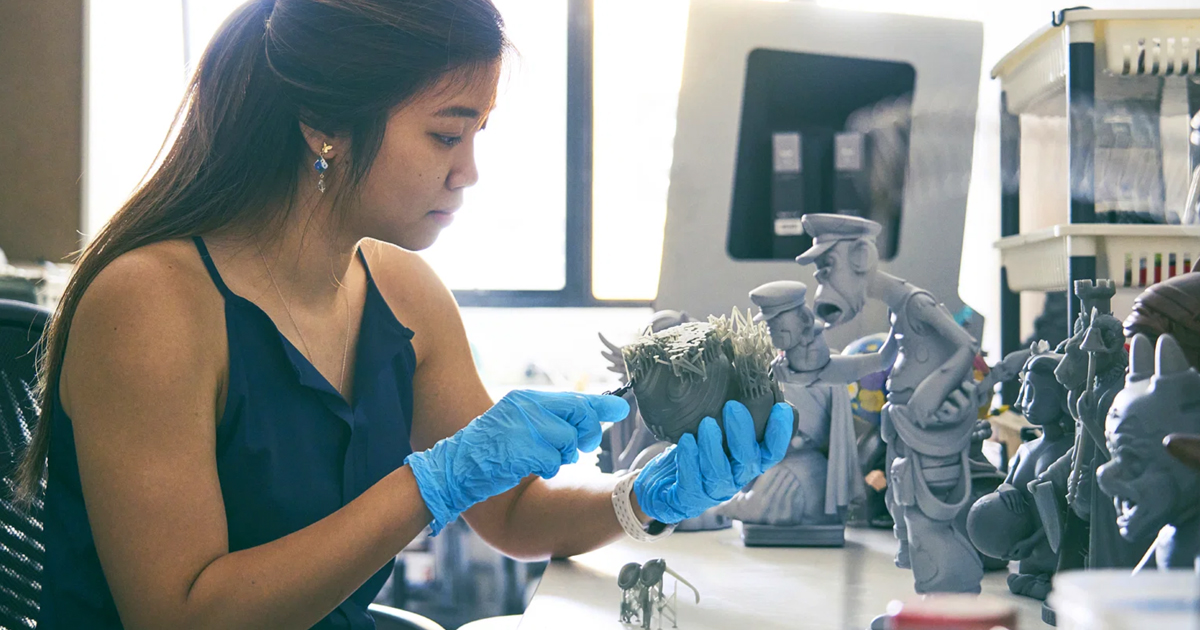 Mighty Jaxx fosters innovation among staff, such as 3D artist Victoria Podiono, with a rotating special projects team that experiments with new ideas. PHOTO: SPH MEDIA