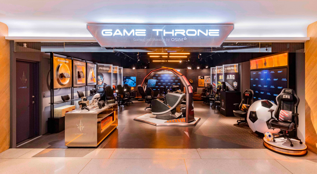 The Osim store at Syntrend Creative Park in Taipei's Zhongzheng District is a dedicated space for the gaming market. PHOTO: OSIM