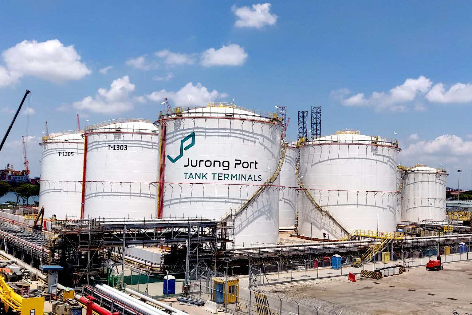 One of Rotary Engineering’s more recent projects in Singapore was constructing a tank farm with 19 tanks at Jurong Port Tank Terminals. PHOTO: ROTARY ENGINEERING