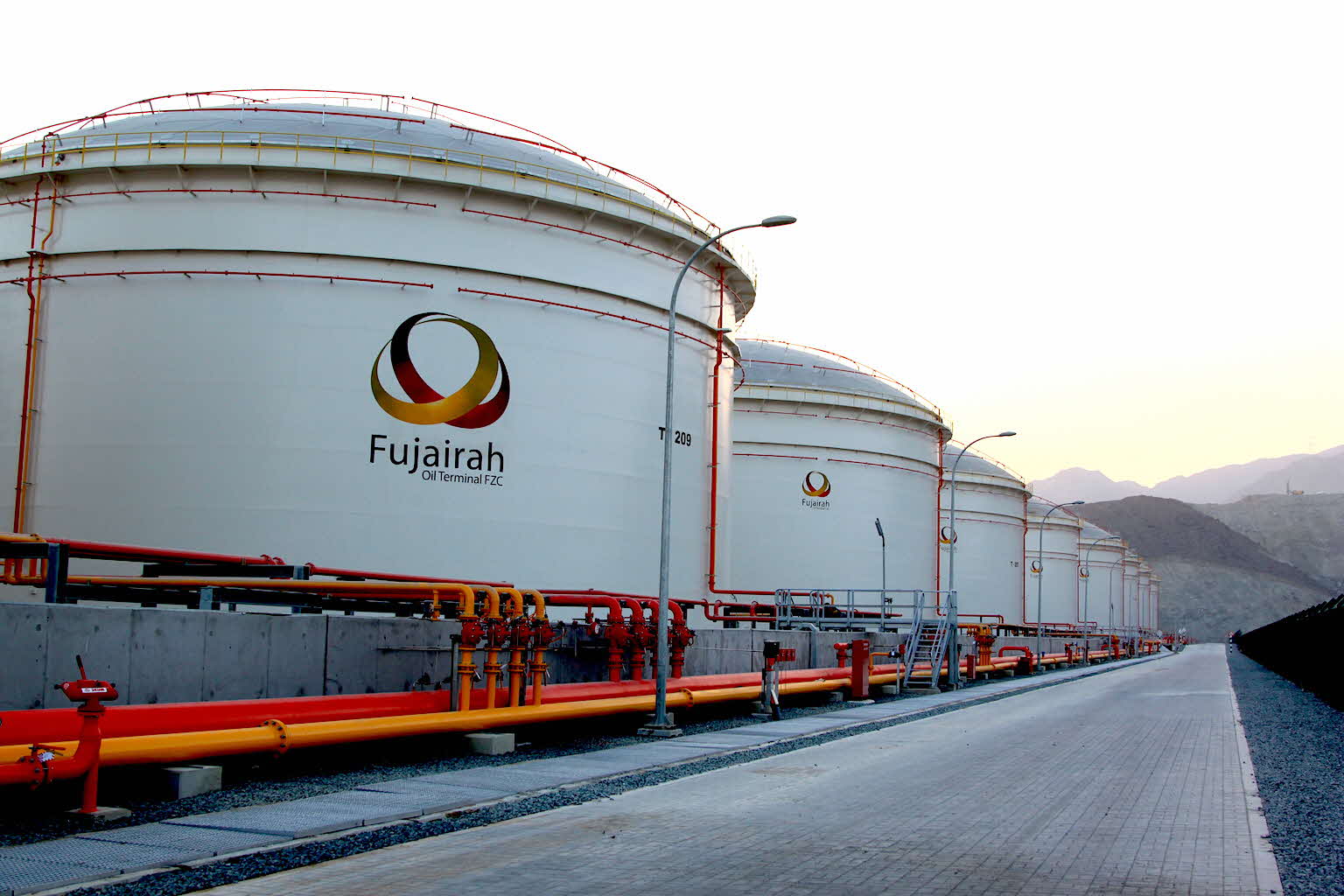 For the Fujairah Oil Terminal FZC in the United Arab Emirates, Rotary built 34 storage tanks, two slop tanks and four utility tanks in a deal worth US$250 million. PHOTO: ROTARY ENGINEERING