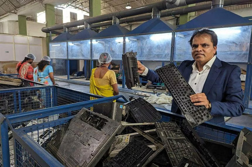 Vans Chemistry founder Venkatesha Murthy established a recycling and metal extraction unit in Bengaluru. ST PHOTO: ROHINI MOHAN